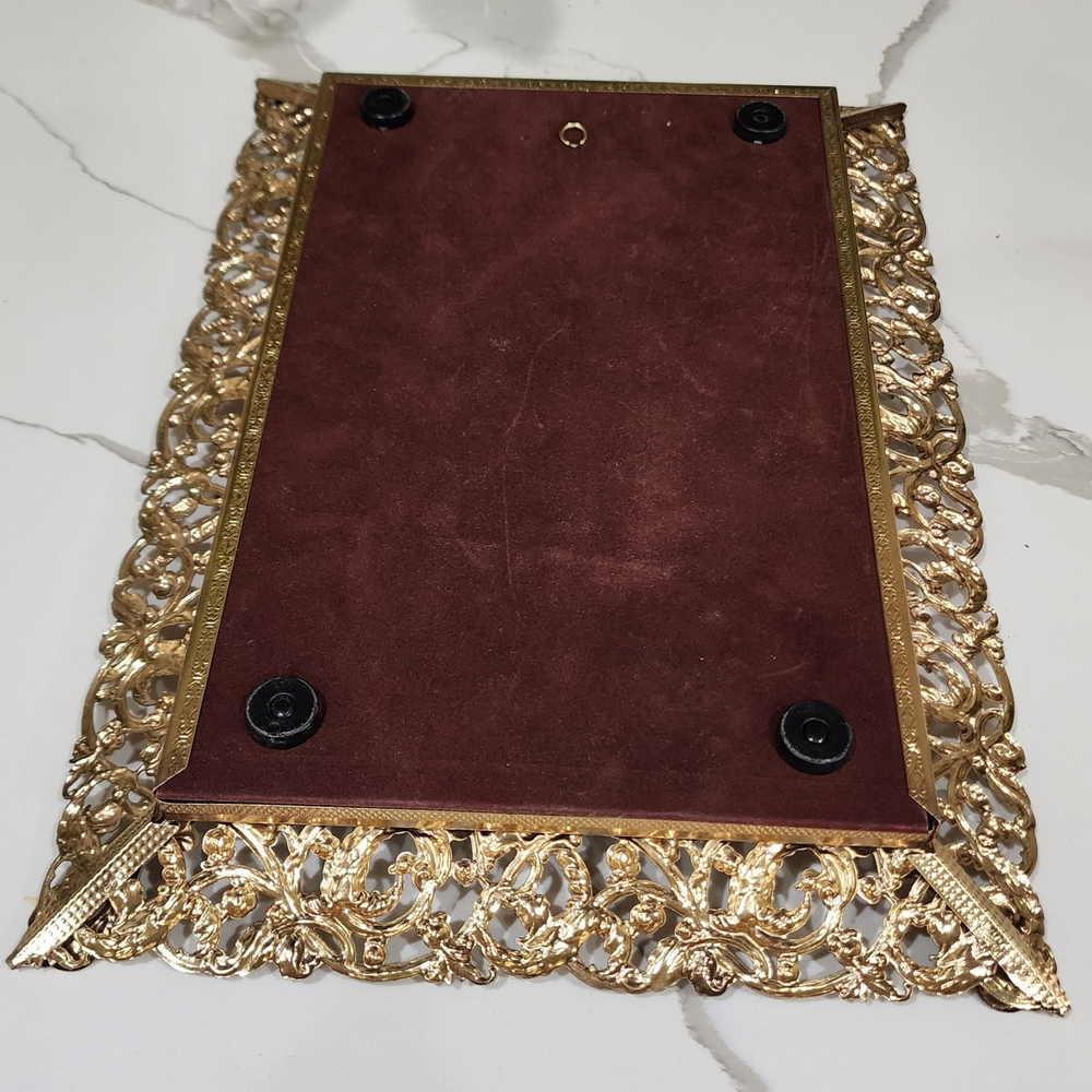 Ornate Gold Wall Mirror - Decorative Home Wall Decor - Picture 4 of 6